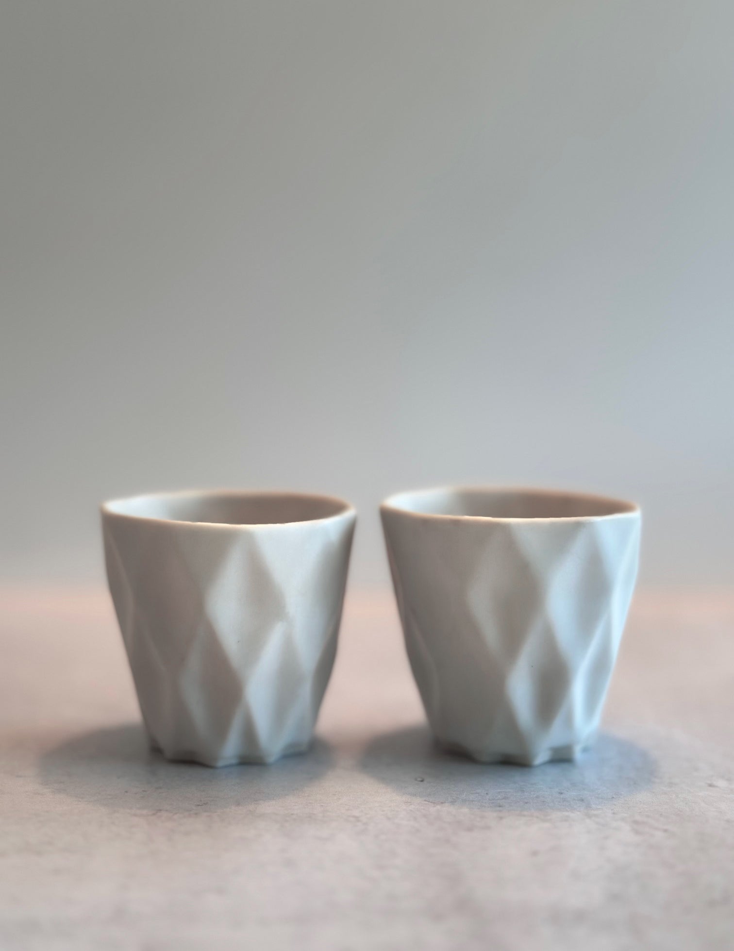New! Faceted ceramic cup