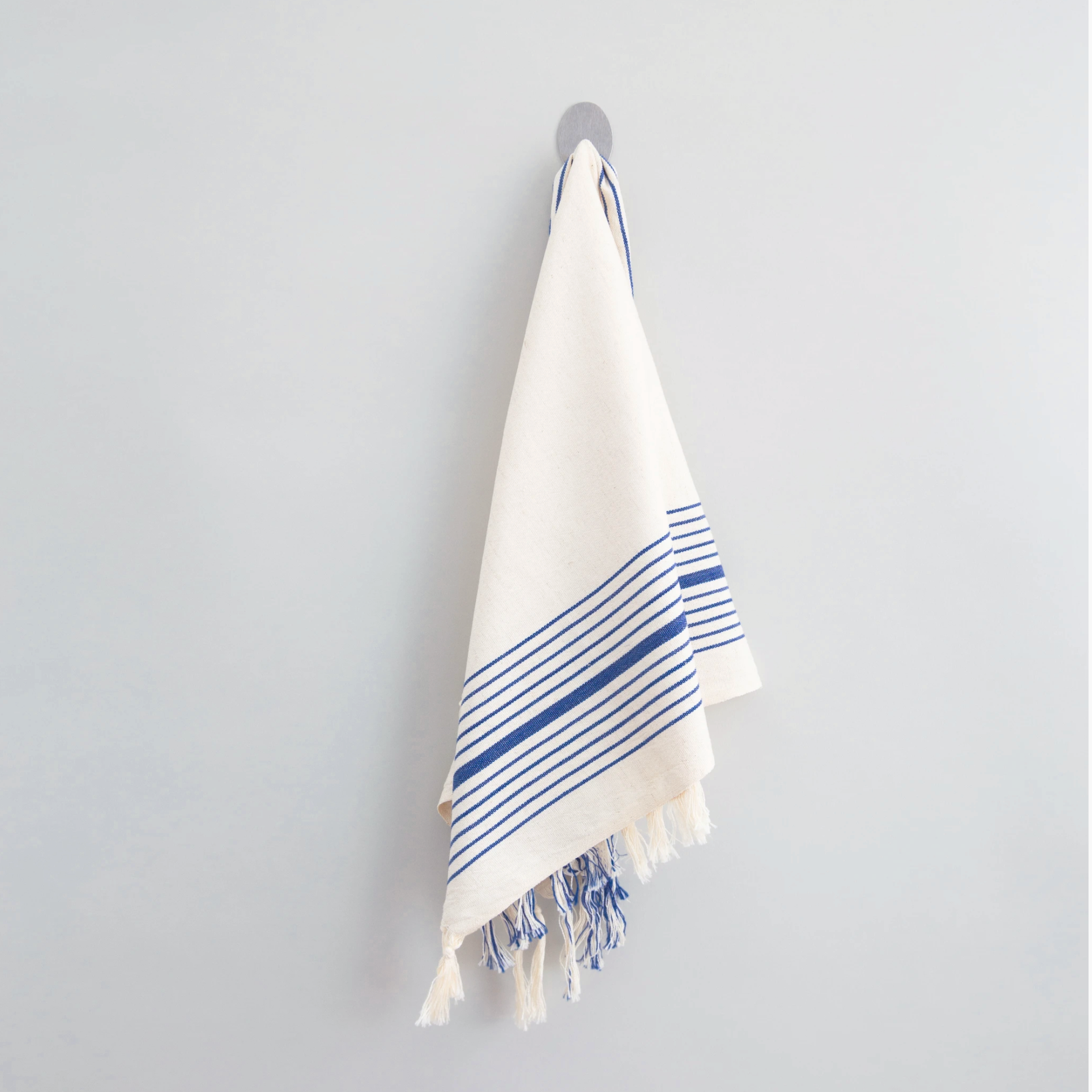 Kuprum Turkish Cotton Hand Towels Set of 4, Decorative Striped