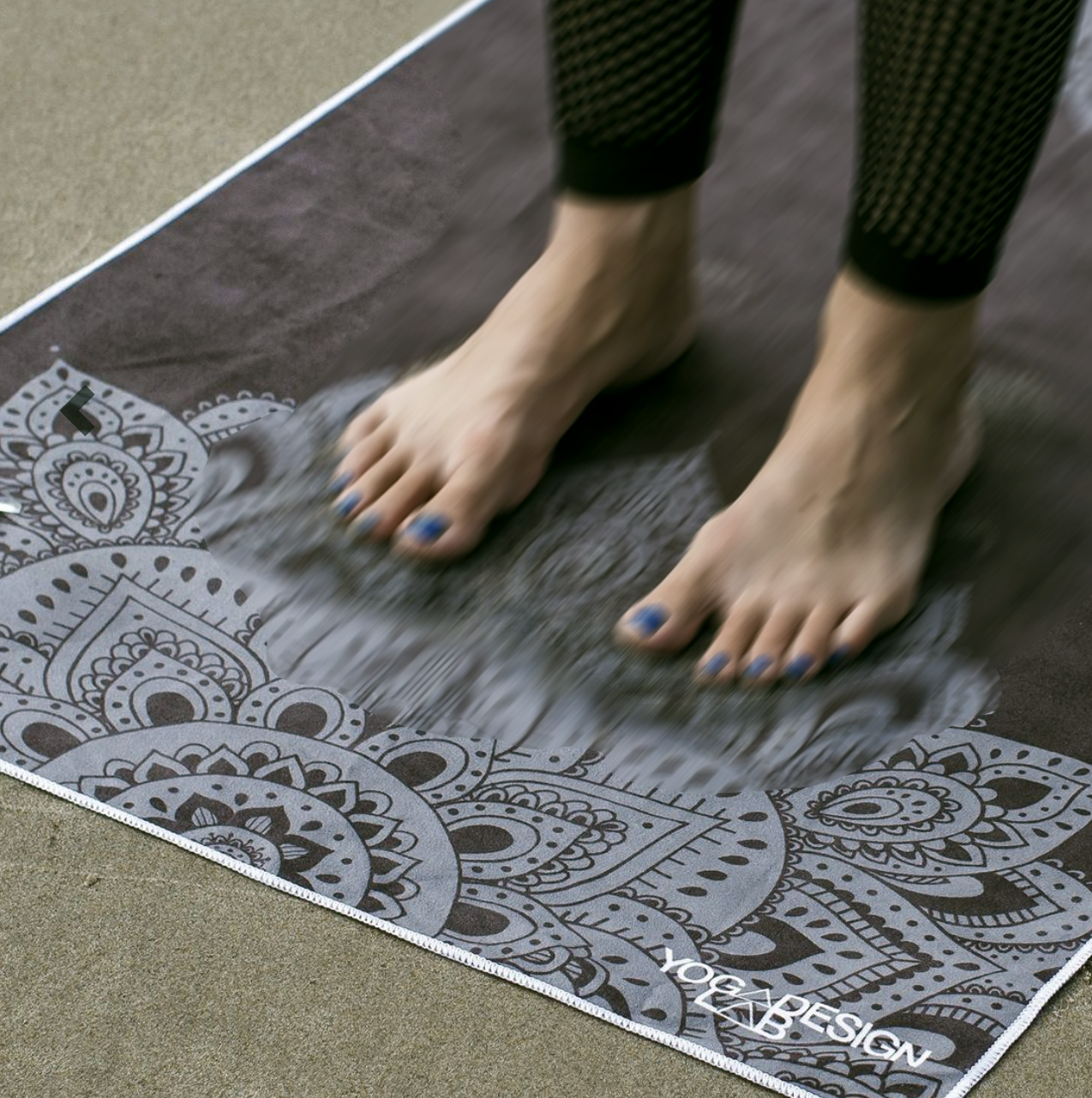 Eco-friendly premium charcoal mandala yoga towel – Priti Collection. Tools  for an enlightened life.